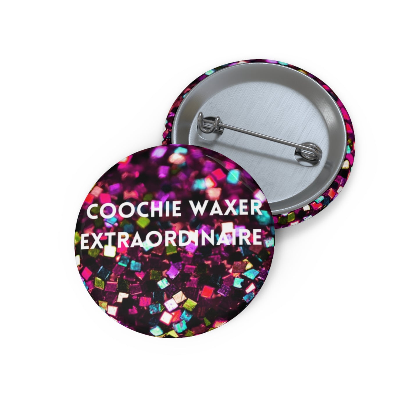 Party Glitter Pin Buttons